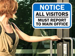 Visitor Security Signs