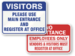 Visitor Security Signs