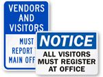 Visitor Door Signs