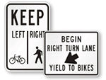 Walk Your Bike Signs