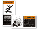 Conveyor Warning Labels