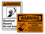 Electrical Utility Warning Signs
