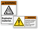 Explosive Material Labels