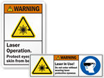 Laser Warning Labels