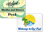 Welcome To Our Pool Signs