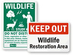 Wildlife Restoration Signs