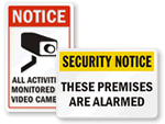 Security Alarm Signs