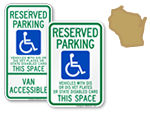 Wisconsin ADA Parking Signs