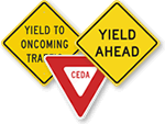 Yield Ahead Signs