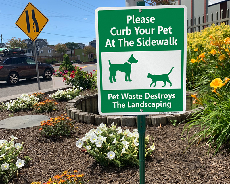 Pet Waste Signs Pick Up Dog Poop Signs (from 5)