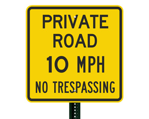 10Mph Speed Limit Sign