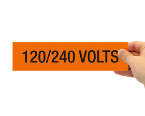 Electrical 240 Volts Labels