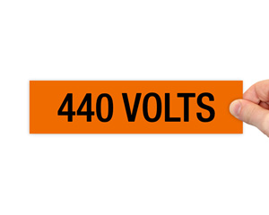 Electrical 440 Volts Label