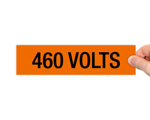 Electrical 460 Volts Label