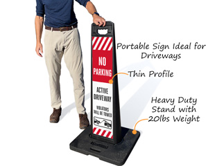 Active Driveway Sign n Parking