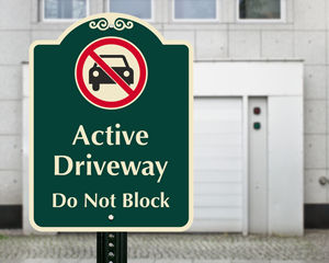 Active Driveway Sign