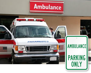 Ambulance Parking Signs