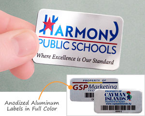 Anodized Aluminum Labels in Full Color