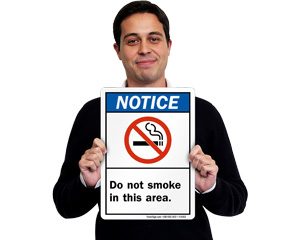 ANSI No Smoking Sign