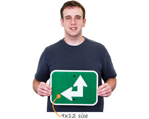 Arrow Traffic Signs Size 9x12