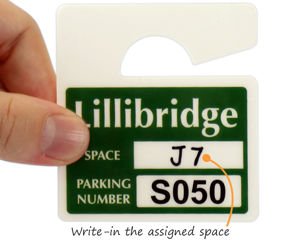 Assigned parking space permit