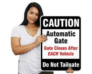 Automatic Gate Dark Sign