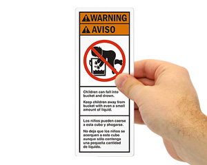 Baby In The Bucket Labels