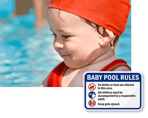 Baby Pool Signs