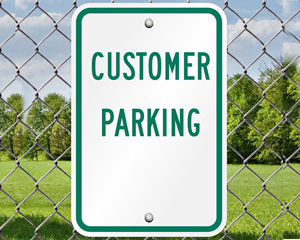 Customer Parking Notice