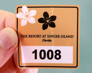 Beach parking pass sticker