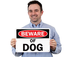 Beware of Dog Sign