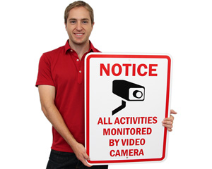Notice Video Camera Sign