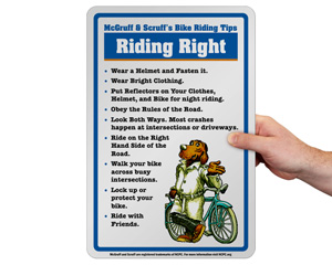 Bike Safety Sign