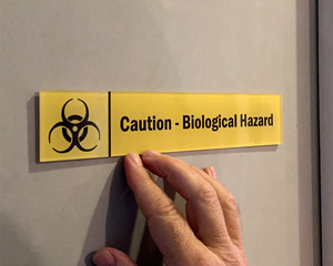 Biohazard Door Sign
