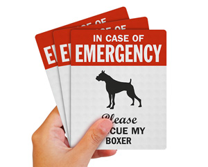 Boxer Pet Rescue Label