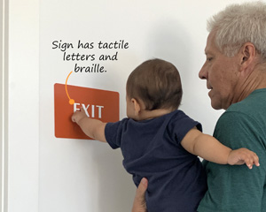 Braille Exit Signs