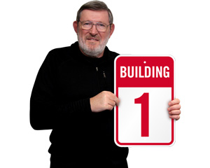 Building Number 1 Sign