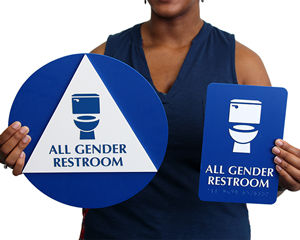 California All-Gender Restroom Sign Kits