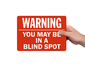 Can’t See Mirrors Signs