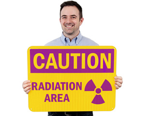 Caution Radiation Area Sign