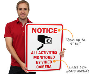 Video Surveillance Signs