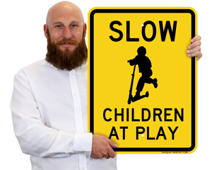 Slow Children Playing Sign