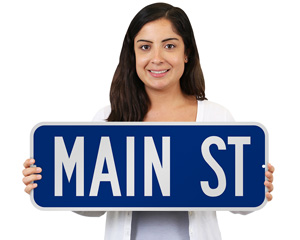 Main Street 9 Inch Sign