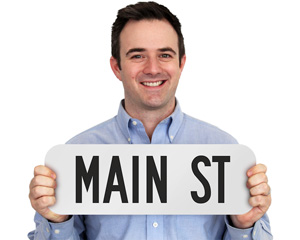 Main Street Official White Sign
