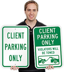 Client Parking Signs