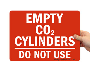 Warning Ansi Co2 Sign