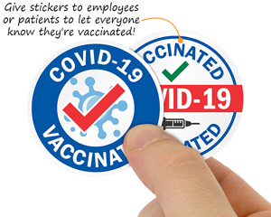 COVID-19 Vaccine Stickers