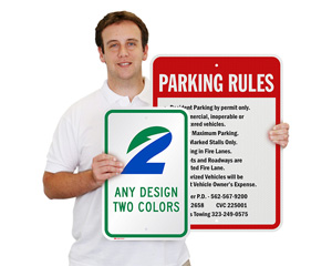 Parking Rules Upload Your Own Sign