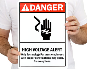 High Voltage Danger Sign