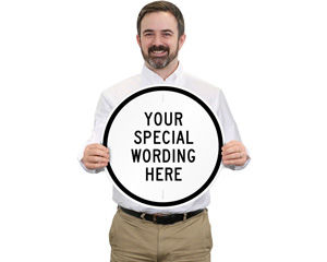 Custom Circular Metal Sign